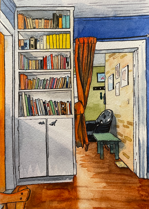 Coffee Shop Bookshelf