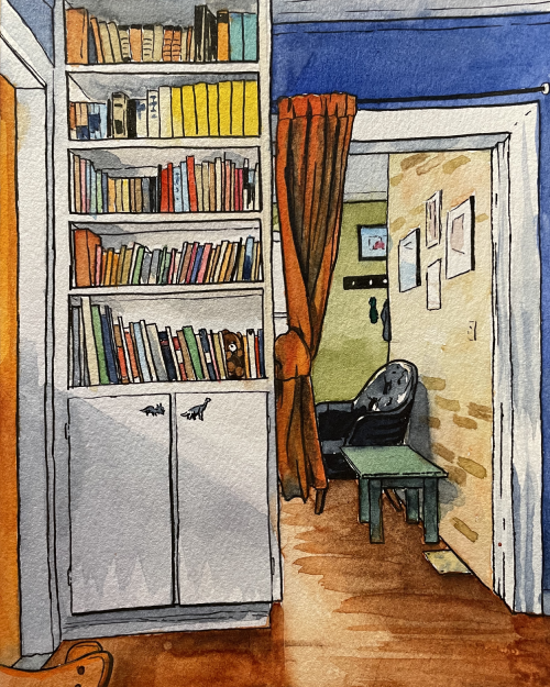 Coffee Shop Bookshelf