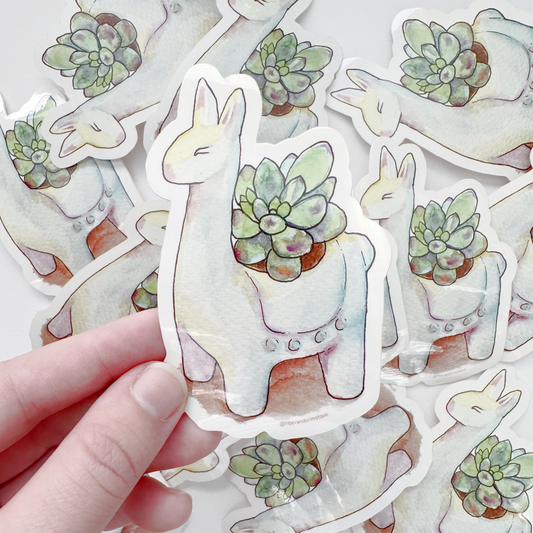 Alpaca Vinyl Sticker