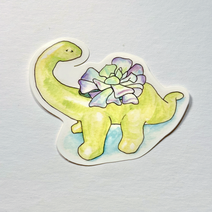 Green Dino Vinyl Sticker