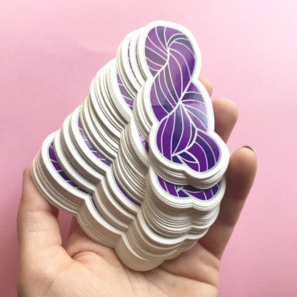 Purple Yarn Skein Sticker